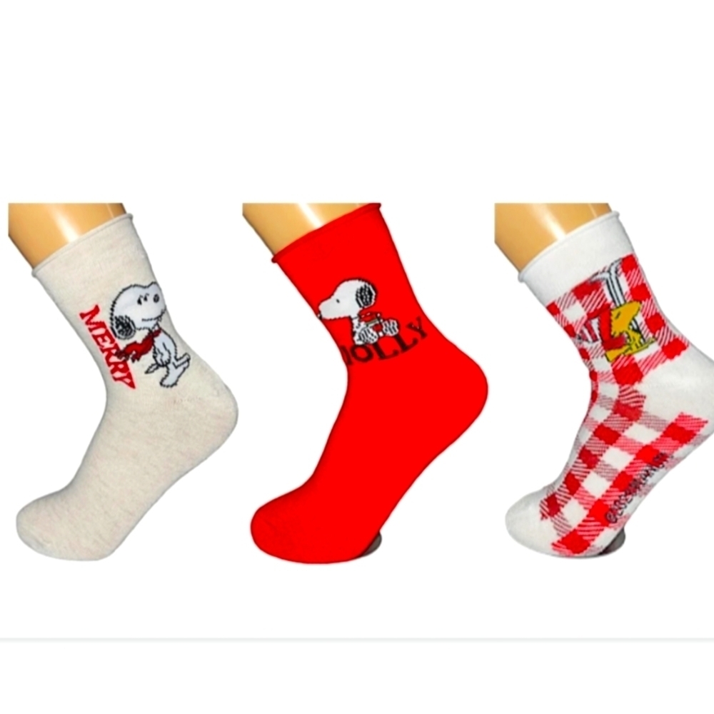 Snoopy Woodstock capri Socks NWT